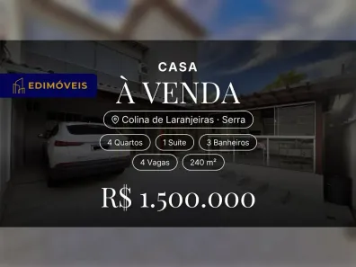 Casa com 4 Quartos à venda, 240m² no Colina de Laranjeiras, Serra
