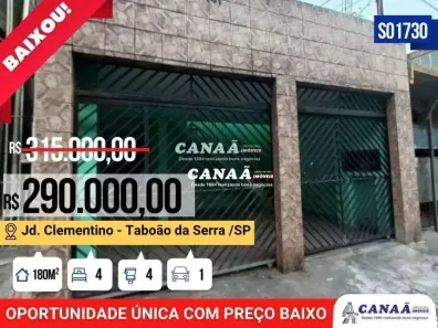 Sobrado com 4 Quartos à venda, 180m² no Jardim Clementino, Taboão da Serra