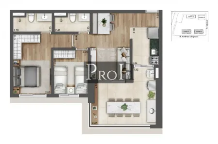Apartamento com 2 Quartos à venda, 72m² no Vila Prudente, São Paulo