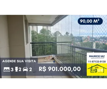 Apartamento com 3 Quartos à venda, 90m² no Jardim Ester, São Paulo