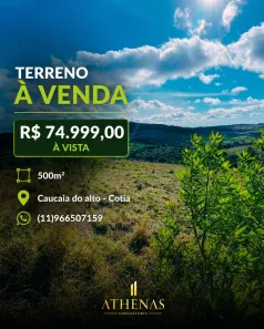 Lote/Terreno à venda, 500m² no dos Mendes (Caucaia do Alto), Cotia