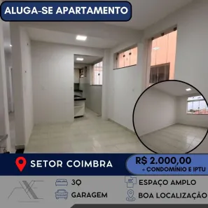 Apartamento com 3 Quartos para alugar, 80m² no Setor Marabá, Goiânia