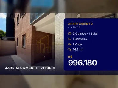 Apartamento com 2 Quartos à venda, 74m² no Jardim Camburi, Vitória