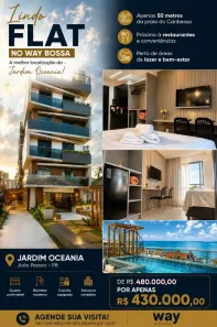 Flat com 1 Quarto à venda, 20m² no Jardim Oceania, João Pessoa