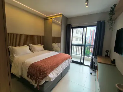 Apartamento com 1 Quarto para alugar, 26m² no Pinheiros, São Paulo