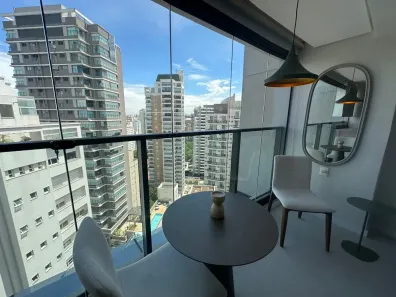 Apartamento com 1 Quarto para alugar, 35m² no Indianópolis, São Paulo