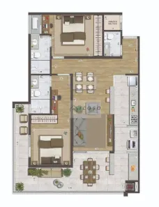 Apartamento com 2 Quartos à venda, 77m² no Itaguá, Ubatuba