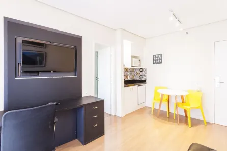 Apartamento com 1 Quarto para alugar, 33m² no Indianópolis, São Paulo