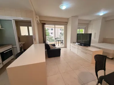 Apartamento com 1 Quarto para alugar, 50m² no Cidade Monções, São Paulo