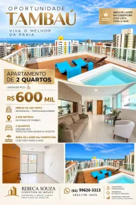 Apartamento com 2 Quartos à venda, 59m² no Tambaú, João Pessoa
