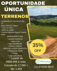 Lote/Terreno à venda, 500m² no Altos de Caucaia (Caucaia do Alto), Cotia
