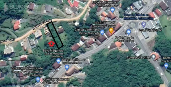 Lote/Terreno à venda, 1300m² no Fortaleza, Blumenau