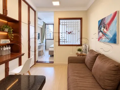 Flat com 1 Quarto para alugar, 27m² no Cerqueira César, São Paulo