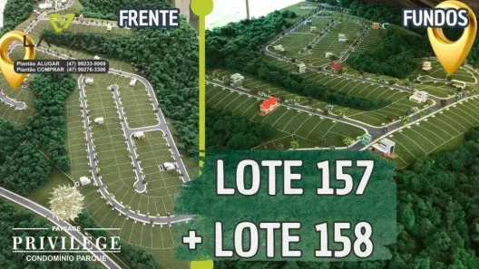 Lote/Terreno à venda, 785m² no Ponta Aguda, Blumenau