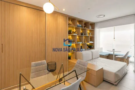 Apartamento com 1 Quarto para alugar, 27m² no Indianópolis, São Paulo