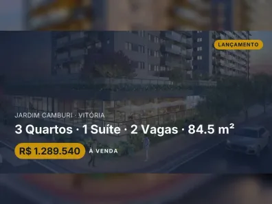 Apartamento com 3 Quartos à venda, 84m² no Jardim Camburi, Vitória
