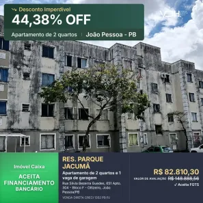 Apartamento com 2 Quartos à venda, 43m² no Oitizeiro, João Pessoa