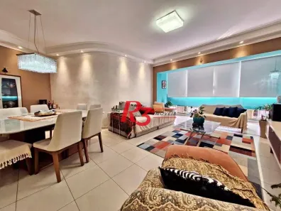 Apartamento com 3 Quartos à venda, 187m² no Gonzaga, Santos