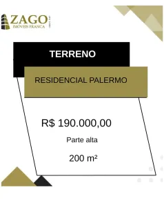 Lote/Terreno à venda, 200m² no Residencial Palermo, Franca