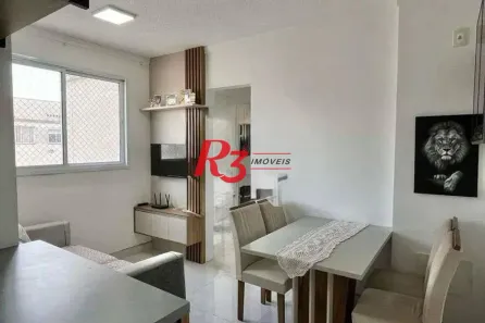 Apartamento com 2 Quartos para alugar, 45m² no Areia Branca, Santos