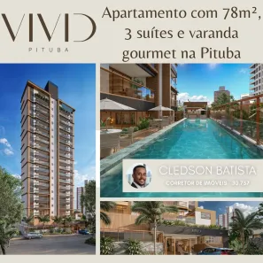 Apartamento com 3 Quartos à venda, 78m² no Pituba, Salvador