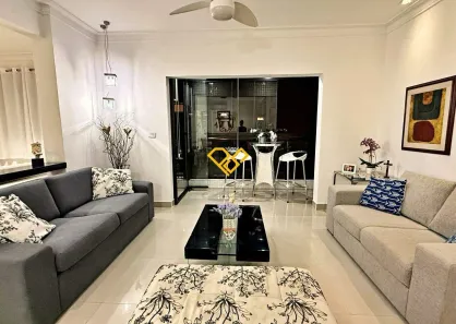 Apartamento com 3 Quartos para alugar, 134m² no Boqueirão, Santos