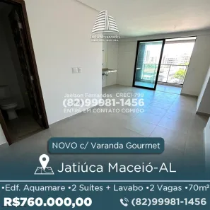 Apartamento com 2 Quartos à venda, 70m² no Jatiúca, Maceió
