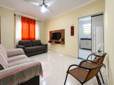 Apartamento com 1 Quarto para alugar, 52m² no Aviação, Praia Grande