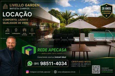 Apartamento com 2 Quartos para alugar, 67m² no Batista Campos, Belém