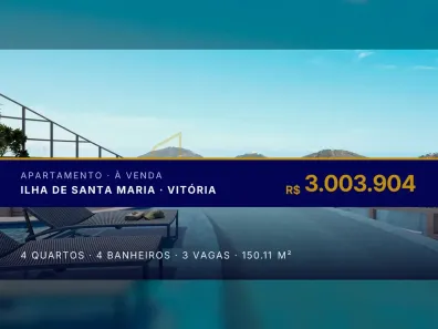Apartamento com 4 Quartos à venda, 150m² no Ilha de Santa Maria, Vitória