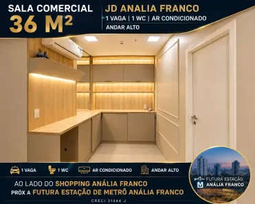 Sala Comercial para alugar, 36m² no Vila Regente Feijó, São Paulo