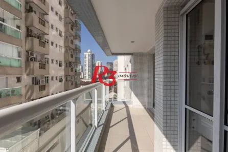 Apartamento com 2 Quartos para alugar, 78m² no Pompéia, Santos
