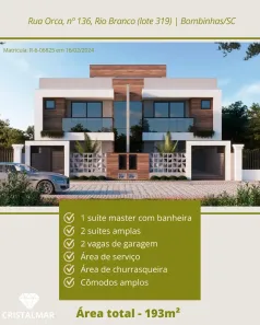 Casa com 3 Quartos à venda, 193m² no José Amândio, Bombinhas