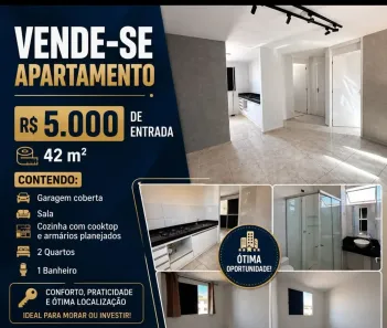 Apartamento com 2 Quartos à venda, 44m² no Conjunto Vera Cruz, Goiânia
