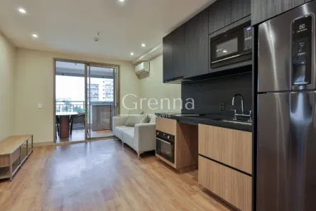 Apartamento com 1 Quarto para alugar, 44m² no Indianópolis, São Paulo