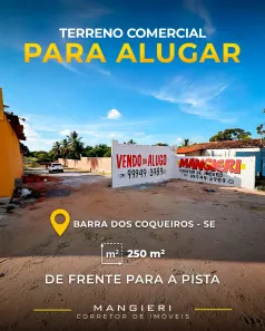 Lote/Terreno para alugar, 250m² no Zona de Expansão (Olhos D'Agua), Barra dos Coqueiros