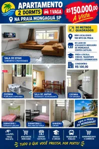 Apartamento com 2 Quartos à venda, 50m² no Centro, Mongaguá