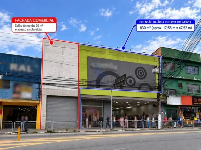 Ponto Comercial para alugar, 850m² no Centro, Itaquaquecetuba