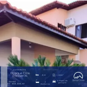 Casa com 3 Quartos à venda, 184m² no Parque do Jiqui, Parnamirim