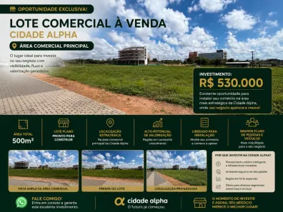Lote/Terreno à venda, 500m² no Cidade Alpha, Eusébio