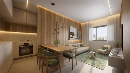 Apartamento com 2 Quartos à venda, 53m² no Setor Pedro Ludovico, Goiânia
