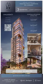 Apartamento com 3 Quartos à venda, 102m² no Lourdes, Belo Horizonte