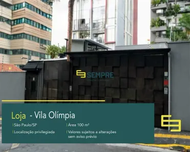 Ponto Comercial para alugar, 100m² no Vila Olímpia, São Paulo