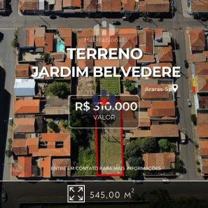 Lote/Terreno à venda, 545m² no Jardim Belvedere, Araras