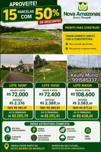 Lote/Terreno à venda, 200m² no Iranduba, Iranduba