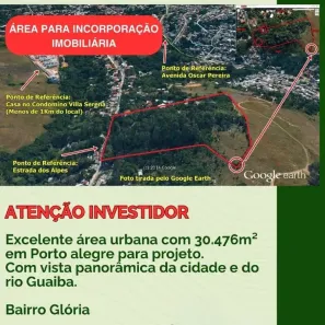 Lote/Terreno à venda, 30476m² no Glória, Porto Alegre