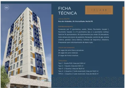 Apartamento com 2 Quartos à venda, 35m² no Encruzilhada, Recife