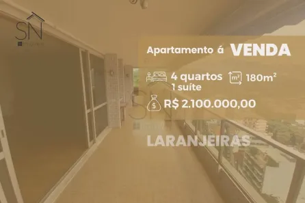 Apartamento com 4 Quartos à venda, 180m² no Laranjeiras, Rio de Janeiro