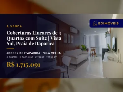 Apartamento com 3 Quartos à venda, 110m² no Jockey de Itaparica, Vila Velha