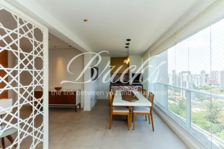 Apartamento com 3 Quartos para alugar, 134m² no Cidade Monções, São Paulo